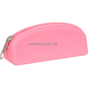 Сумка для хранения секс-игрушек PowerBullet - Silicone Storage Zippered Bag, розовая